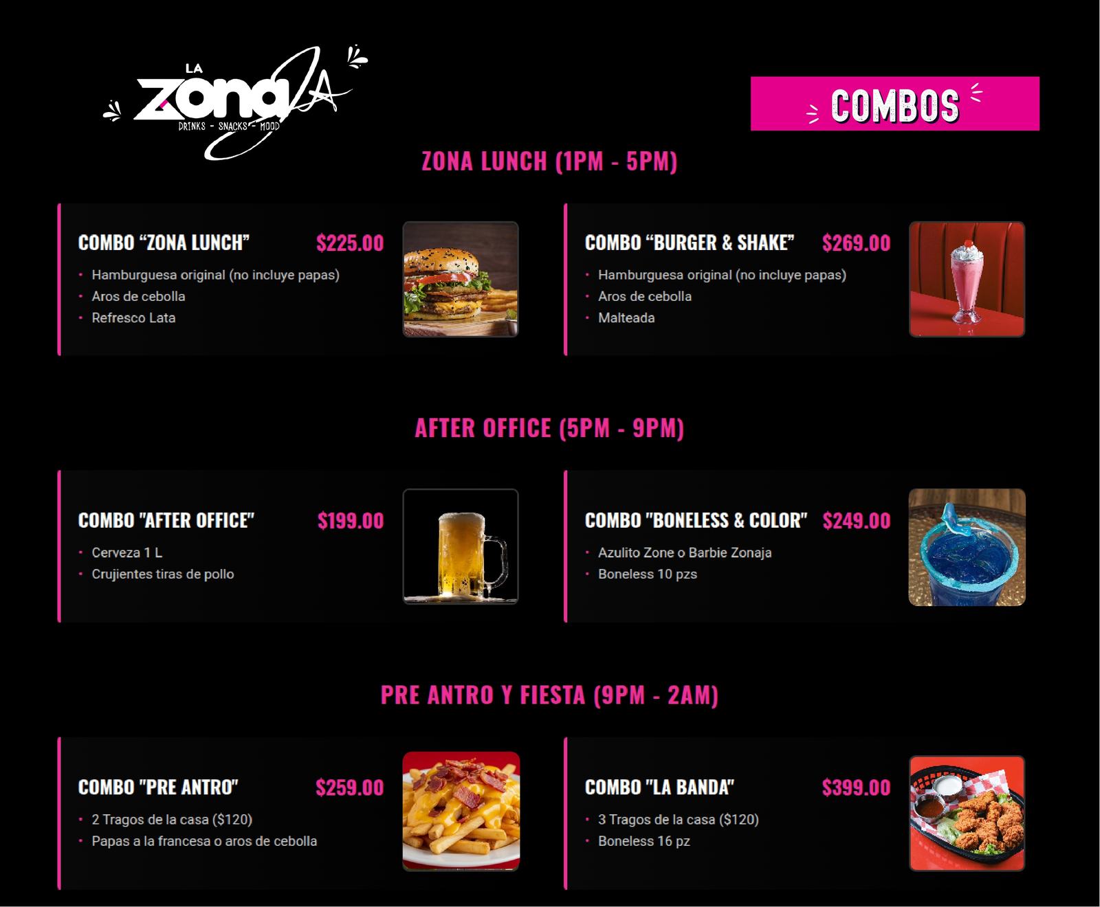 Combos para compartir